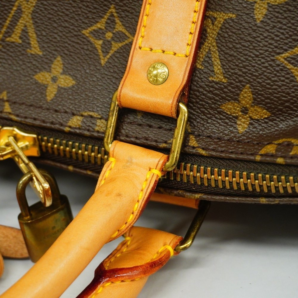 Louis Vuitton Boston Bag Monogram Keepall Bandouliere 55 M41414 Brown Men's W... - Picture 12 of 16